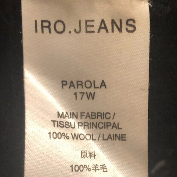 Iro Jeans Distressed Crew Neck Sweater Black Size S - Picture 4 of 8